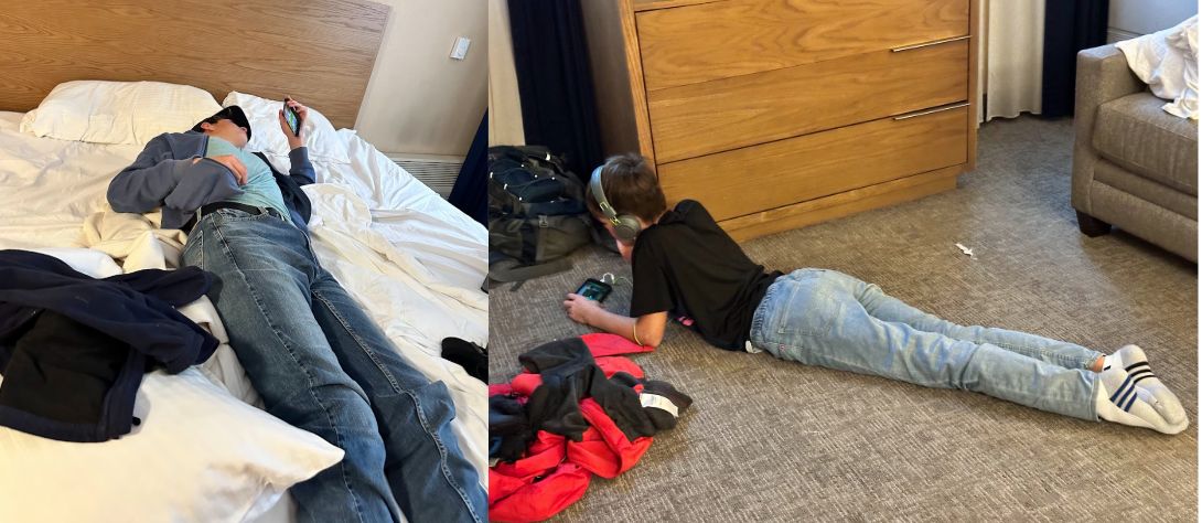 Kids helping us pack… sometimes...