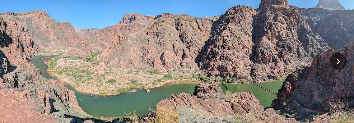 Colorado River from trail just below Tipoff point